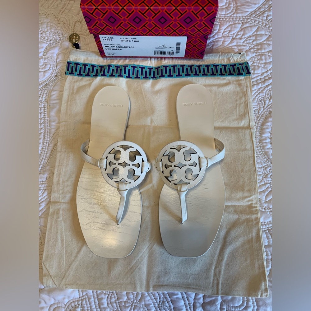 Tory Burch - Miller Square Toe Sandal - Size 8.5